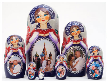 personalised russian dolls
