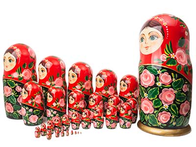 30 piece russian nesting dolls