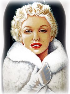 Buy Marilyn Monroe Matryoshka Doll  7pc./8 " at GoldenCockerel.com