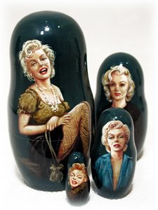 Buy Marilyn Monroe Matryoshka Doll  7pc./8 " at GoldenCockerel.com