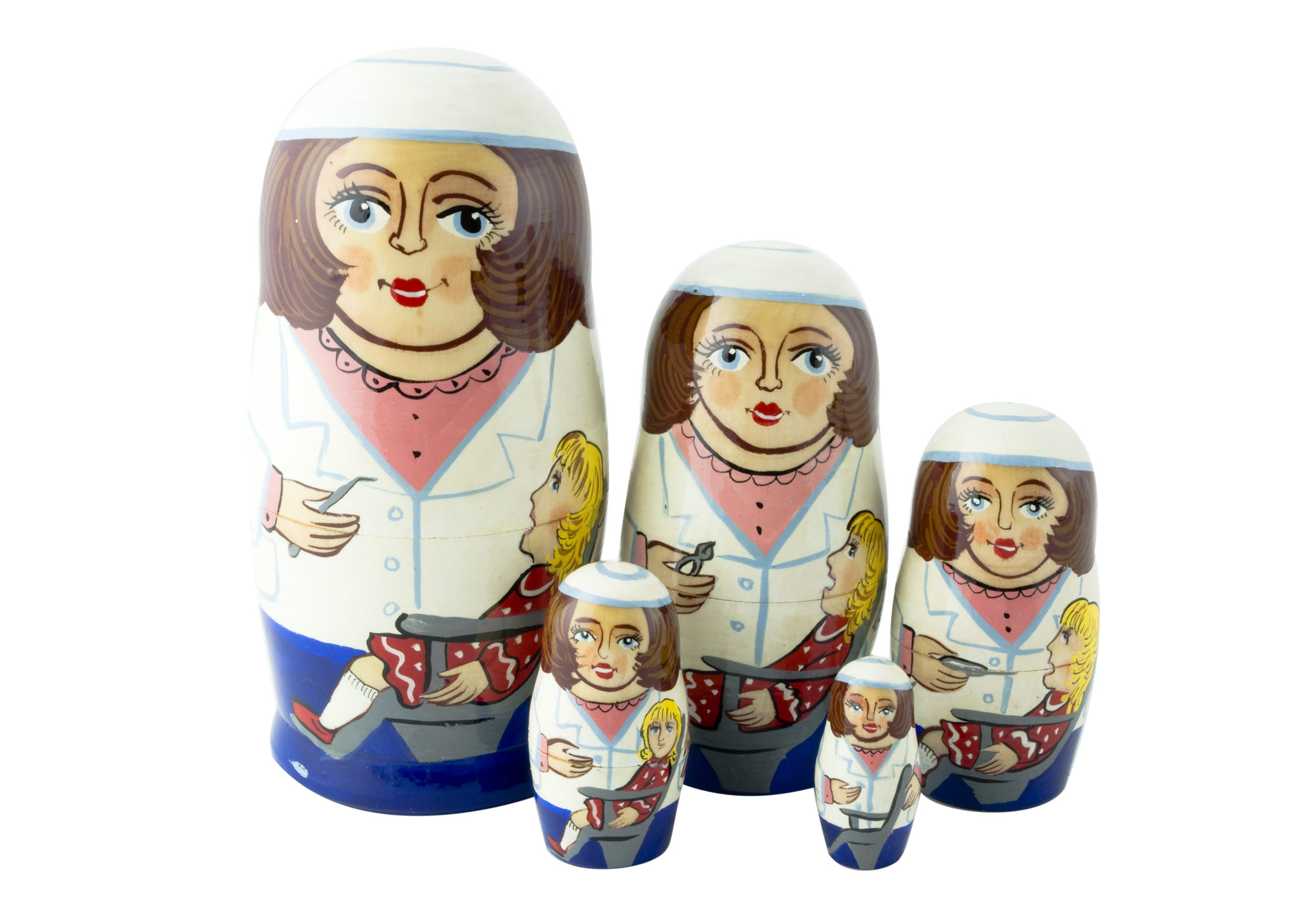 Buy Female Dentist Doll 5pc./6" at GoldenCockerel.com