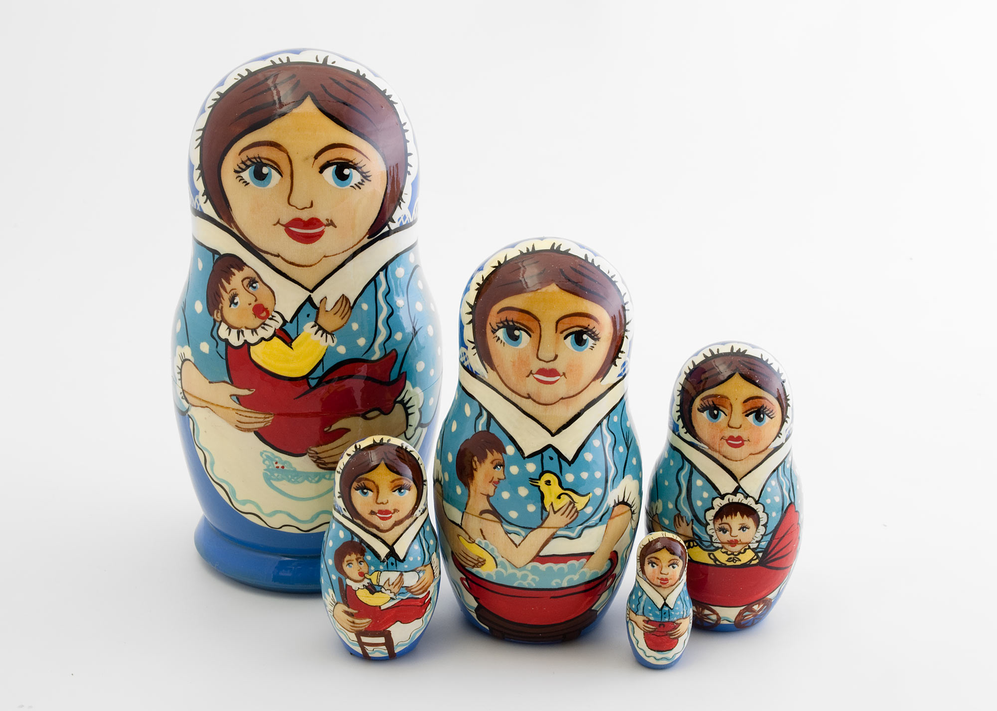 Buy Mother's Day Nesting Doll 5pc./6" at GoldenCockerel.com