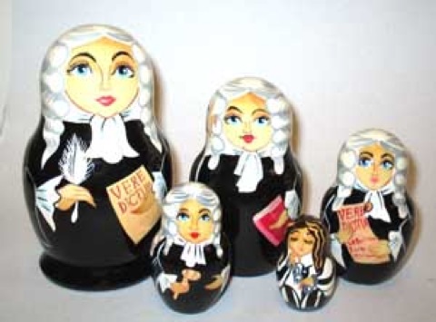 Buy Female Judge Doll 5pc./6" at GoldenCockerel.com