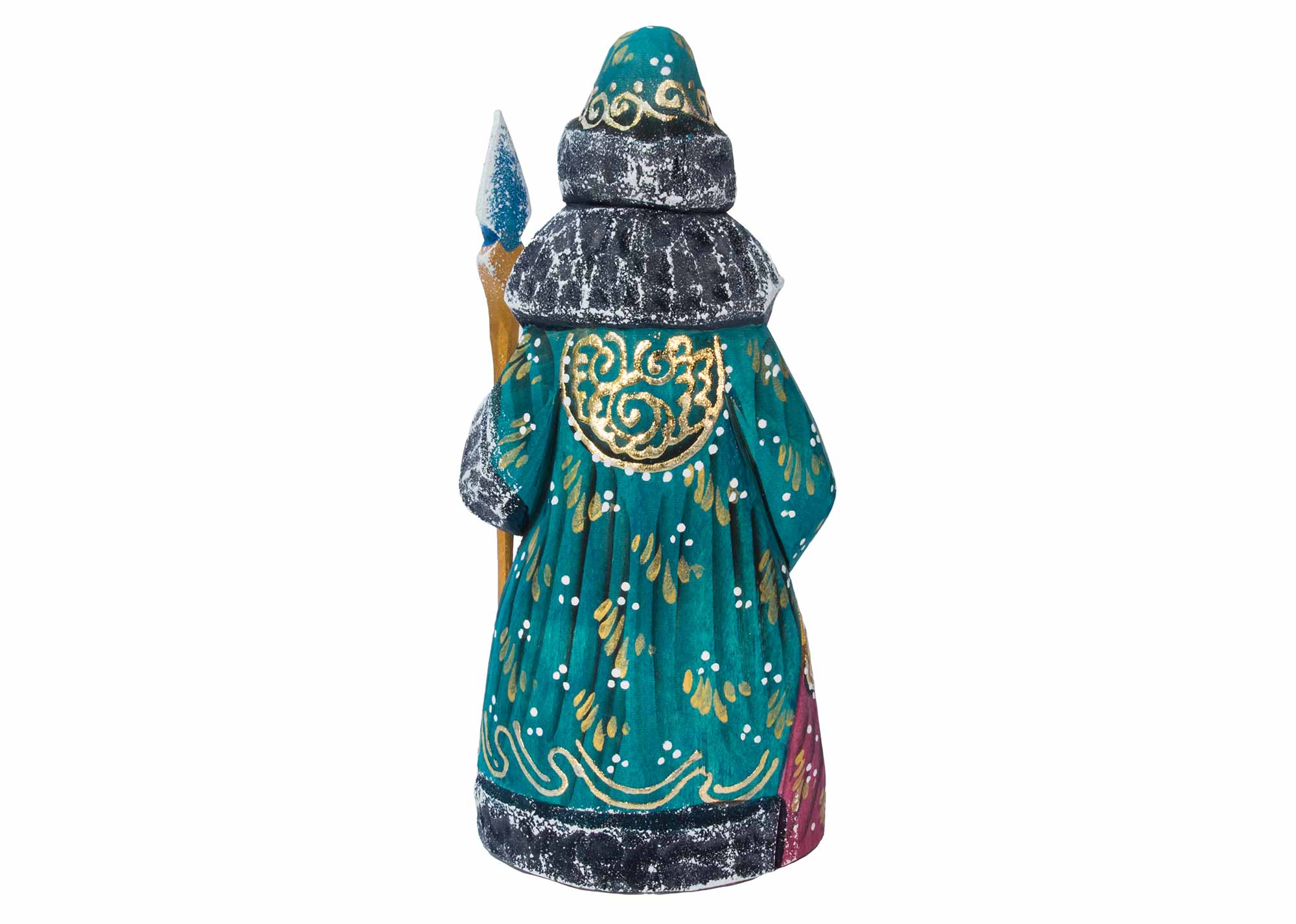 Buy Carved Father Frost in Green Coat 6" at GoldenCockerel.com