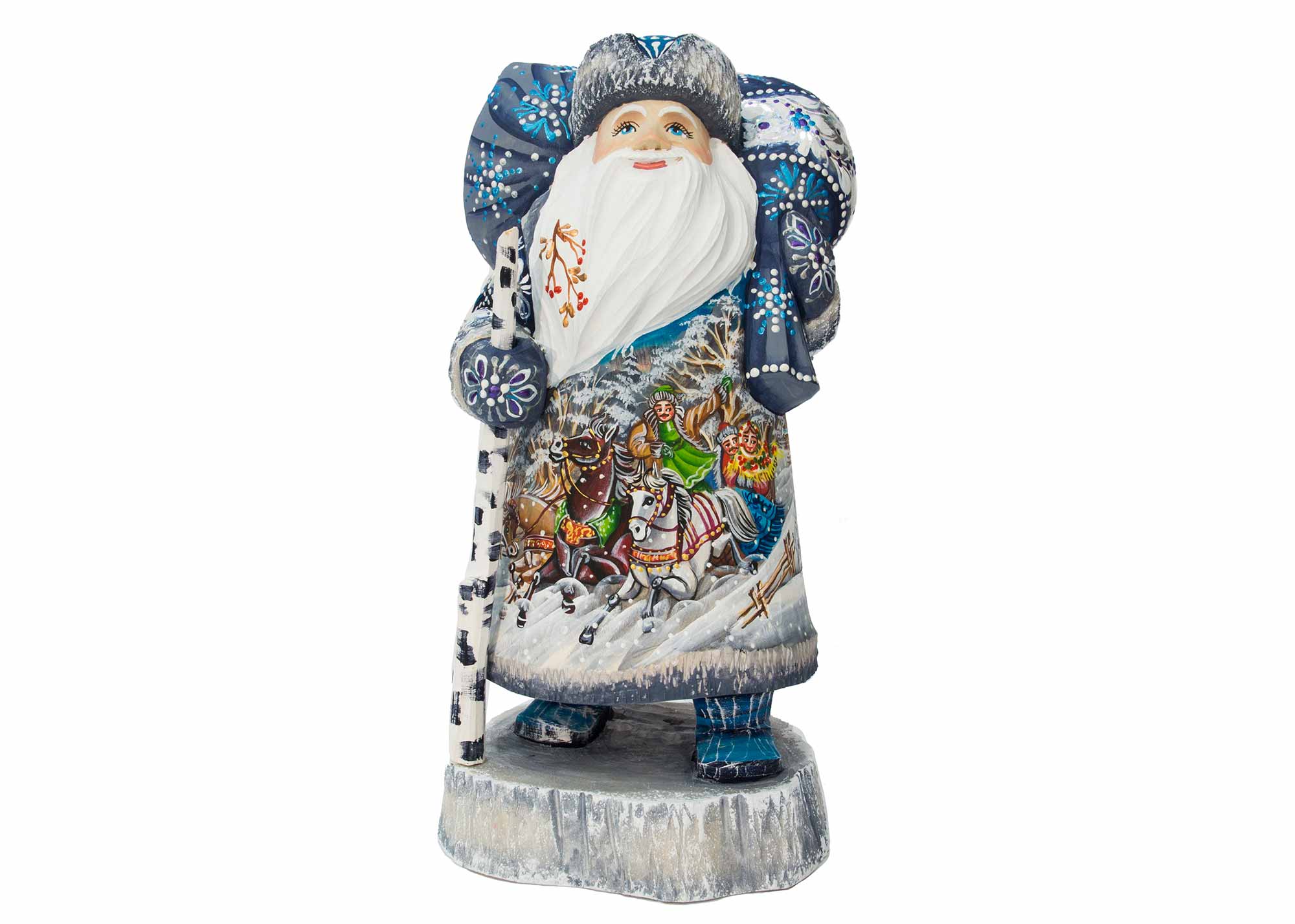 Buy Russian Winter Fantasy Carved Father Frost 10" at GoldenCockerel.com