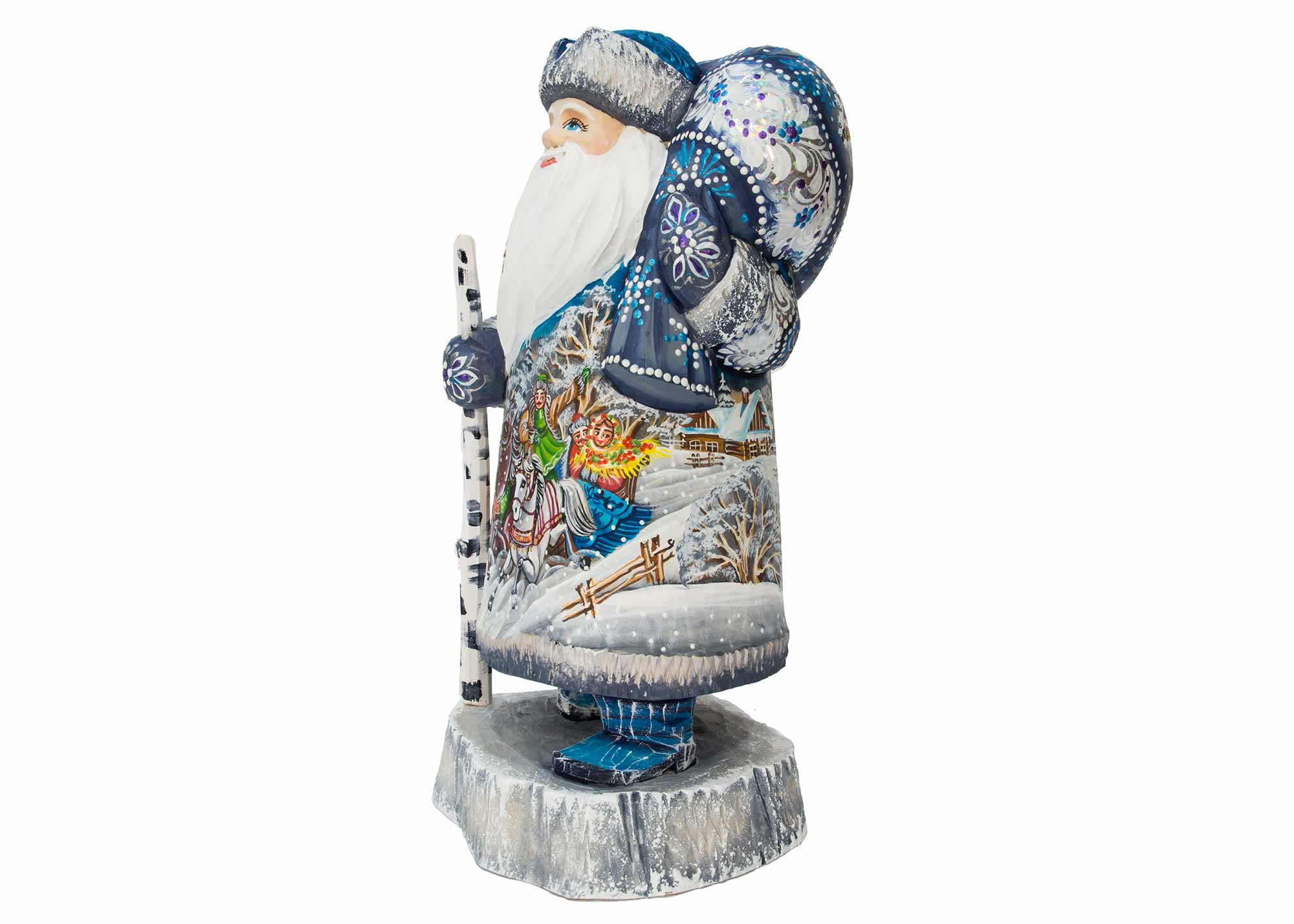 Buy Russian Winter Fantasy Carved Father Frost 10" at GoldenCockerel.com