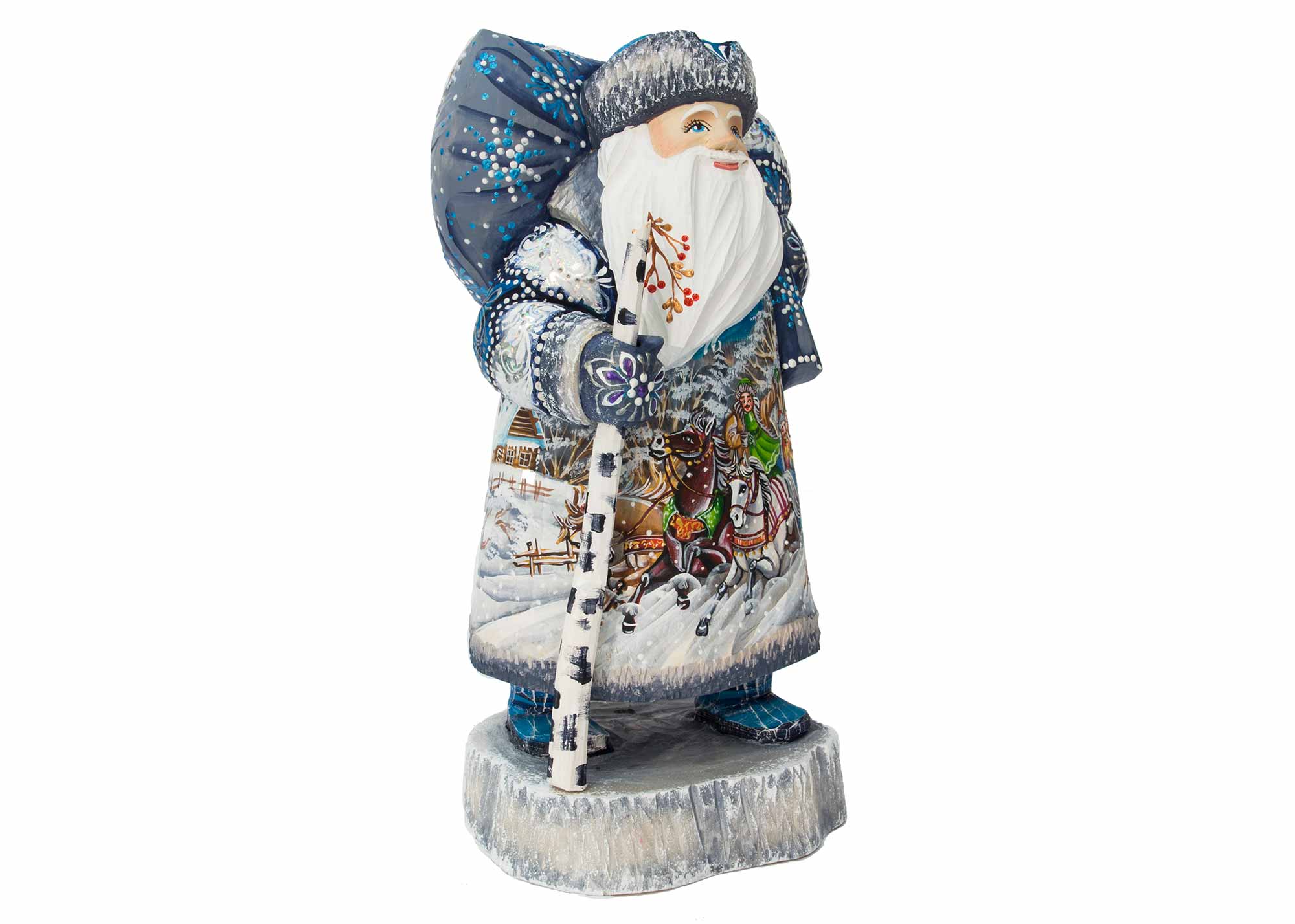 Buy Russian Winter Fantasy Carved Father Frost 10" at GoldenCockerel.com