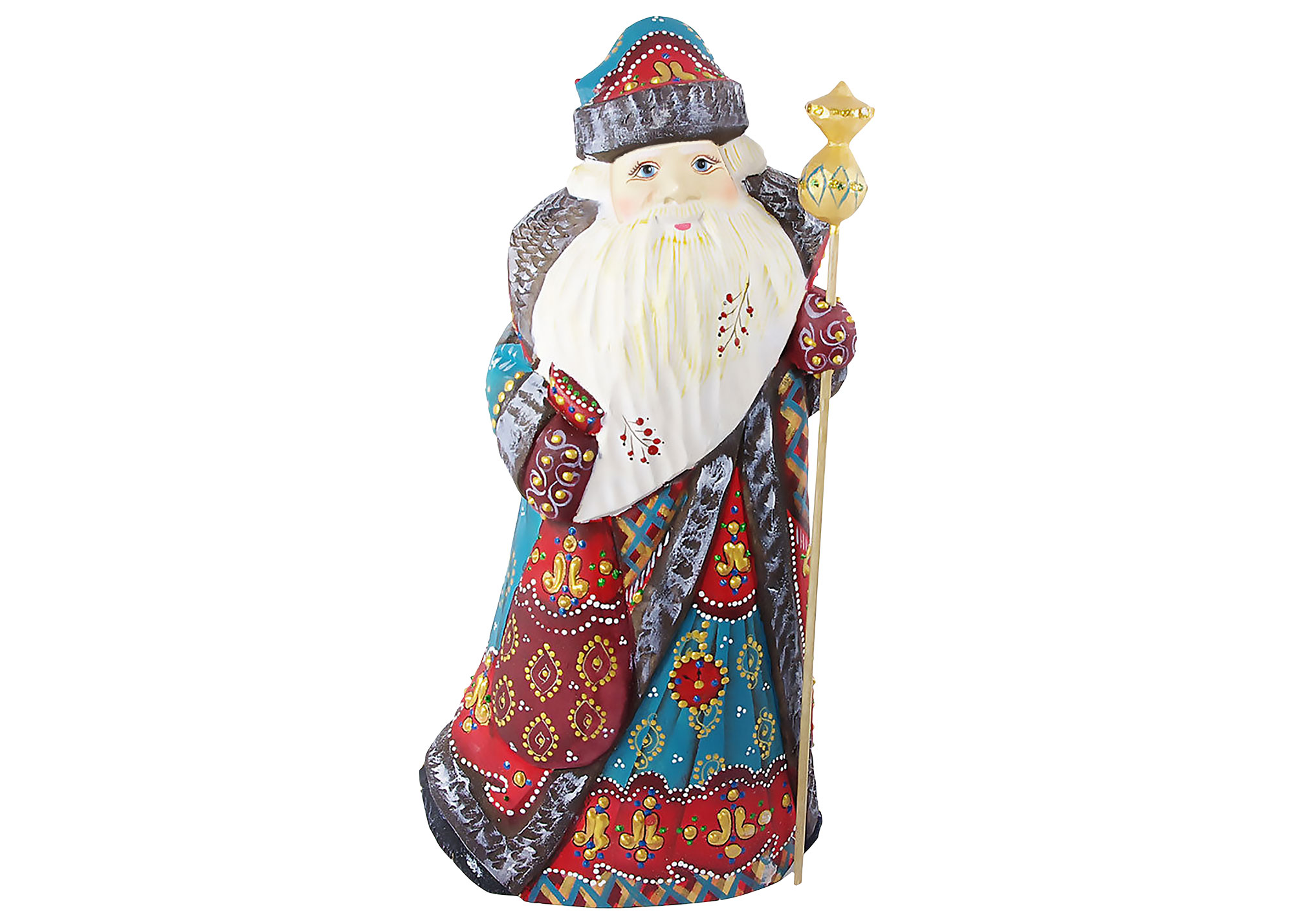 Buy Santa in Decorative Coat at GoldenCockerel.com