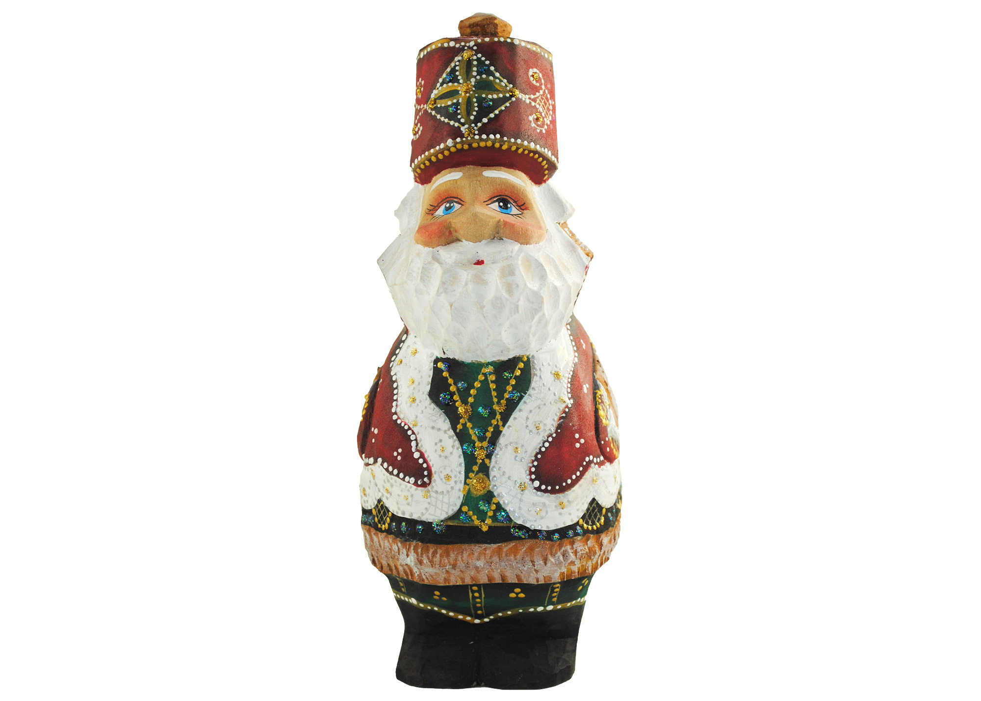 Buy Santa dressed in a Hussar Jacket Carving at GoldenCockerel.com