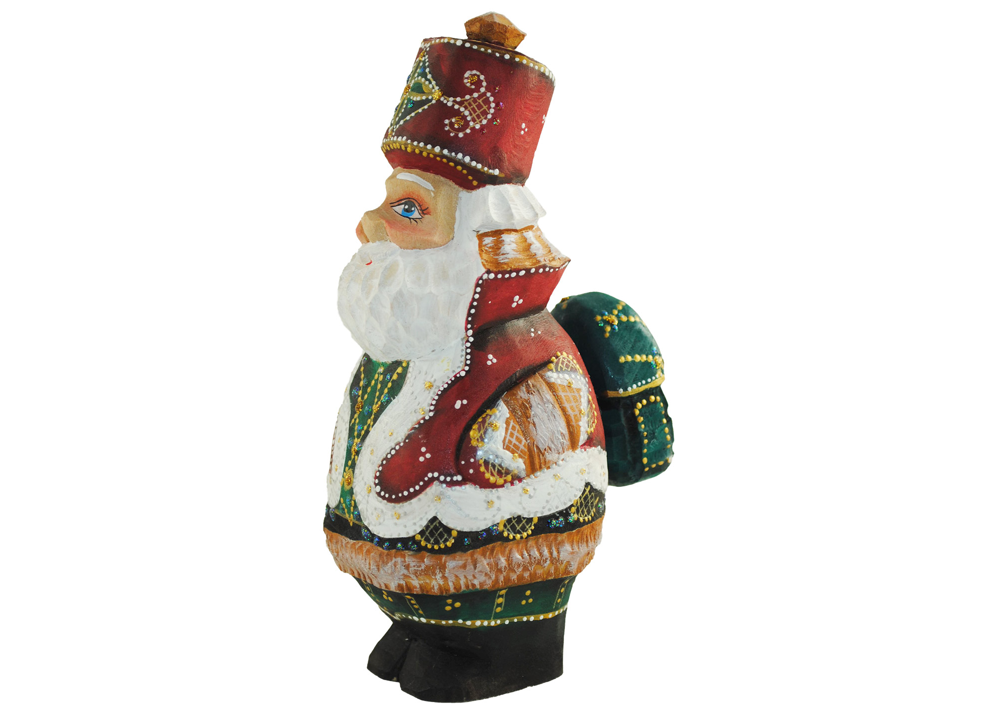 Buy Santa dressed in a Hussar Jacket Carving at GoldenCockerel.com