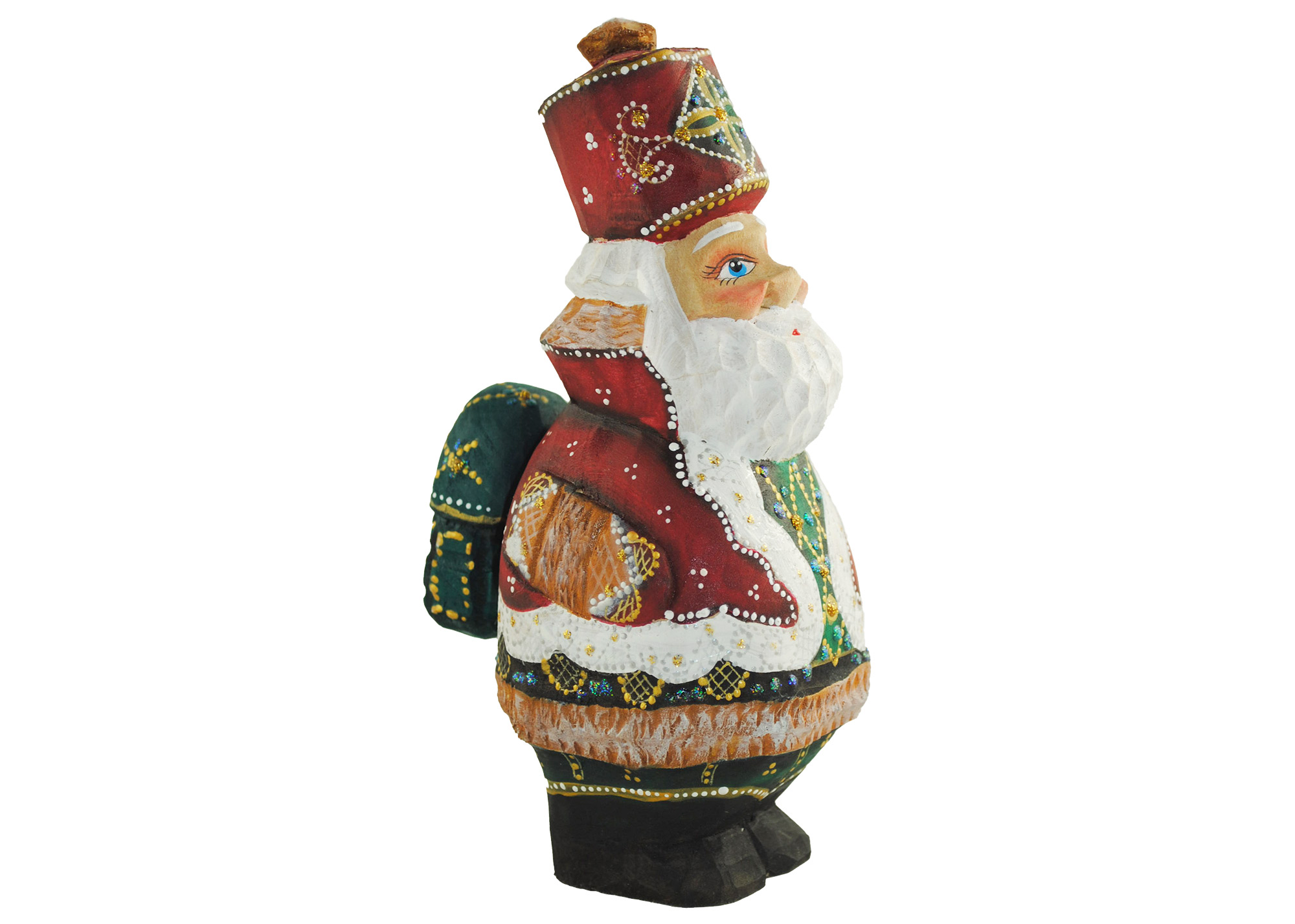 Buy Santa dressed in a Hussar Jacket Carving at GoldenCockerel.com